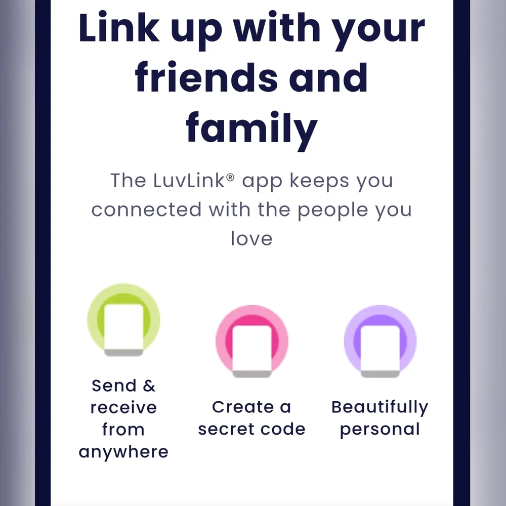 LuvLink NEW 4 PACK Lights Friendship Lamp Stay connected With loved one anywhere